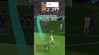 Barcelona vs Miami Freekick Challenge in efootball #shorts #youtubeshorts #efootball