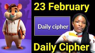 23 February Hamster Kombat Daily Cipher Today - Hamster Verse Cipher Today.