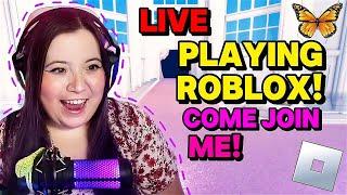  LIVE! PLAYING ROBLOX! COME JOIN ME!