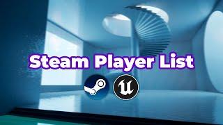 Steam Multiplayer: Player List | Unreal Engine 5 Tutorial