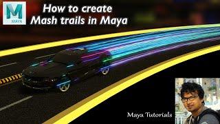 How to create Mash trails in Maya