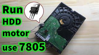 Run HDD motor without ESC | uses 7805