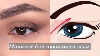 Классический макияж для нависшего века! Основные правила️makeup eyes #shorts