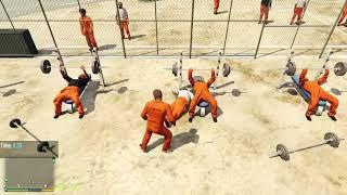 FIRST DAY IN HAD TO PUT IN THAT WORK #GTA 5 PRISON MOD