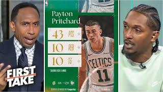 FIRST TAKE | "Payton Pritchard is best value in NBA!" - Lou Williams on Celtics beat Blazers 128-118