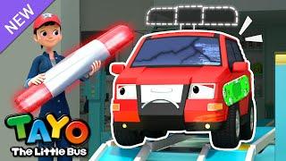 Rescue Team Repair Shop Song | Red Car's Siren is Missing! | Song for Kids | Tayo the Little Bus