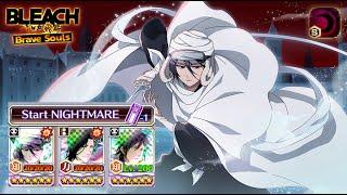 Nightmare Guild Quest Squad Zero Meele Clear 29s Left  RUKIA BANKAI 1/5! Bleach: Brave Souls!