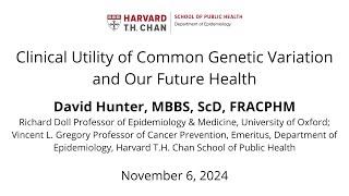 David Hunter Seminar, November 6, 2024