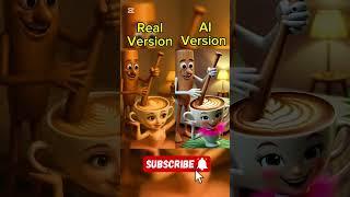 Tung tung tung Sahur and Ballerina Capuchino. Real version vs AI version