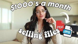 EASY PASSIVE INCOME | How to Make over $1000 a Month selling these 5 Digital Products on Etsy