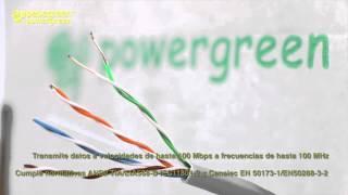 CABLE DE RED UTP Cat 5e RIGIDO 100 METROS CAJA PVC PEPEGREEN ®