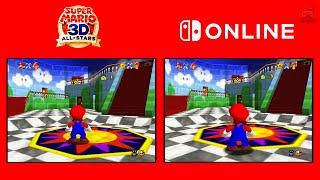 Super Mario 64 - Nintendo Switch Online VS Super Mario 3D All Stars Comparison