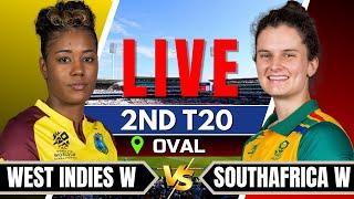 Live: South Africa Women vs West Indies Women | 2nd T20 | Live Score & Commentary Live match today