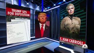 Trump sits for deposition in E. Jean Carroll defamation lawsuit
