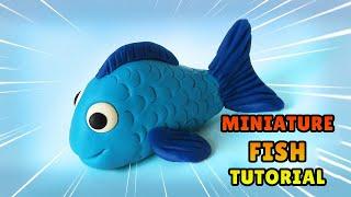  How to Make a FISH - How to Make Easy Polymer Clay, Fondant Tutorial DIY