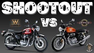 SHOOTOUT Kawasaki W800 vs Royal Enfield INT650 | Ol' Man Ronin (S5,E20)