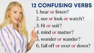 12 Confusing English Verbs