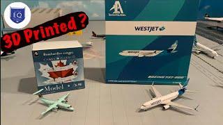 3D Design Decks 3D Printed Air Canada Q300 And Aero Polaris Westjet 737 1:400 Scale Models Unboxing