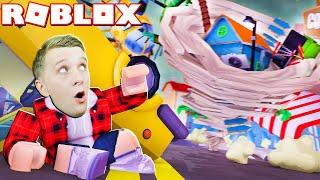 Выживание При ТОРНАДО! Как Выжить При СИЛЬНОМ УРАГАНЕ в ROBLOX? Летсплей от FFGTV