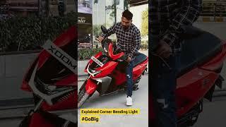 Hero Xoom 110 Corner Bending Light Explained How it Works | Industry First Feature 