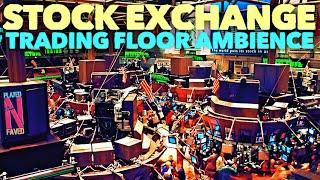 Stock Exchange Trading Floor Ambience with Crowd Sound Effect / Busy Wall Street Trades Exchange