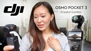 I GOT THE DJI OSMO POCKET 3 CREATOR COMBO! | Unboxing, Set Up & Try Out My New Pocket Camera