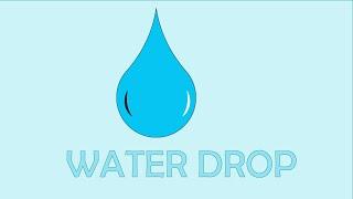 Flat Design Water Drop in Adobe illustrator /  Tutorial for Beginners