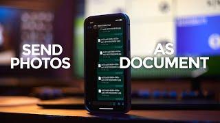 How to send Photos As Document in WhatsApp On iPhone || 2023