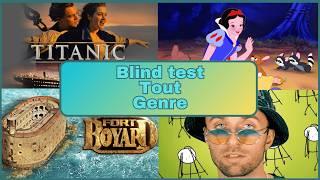 Blind test tout genre 100 extraits (chanson; film; série; jeux vidéo; pub; émission télé; animé;...)