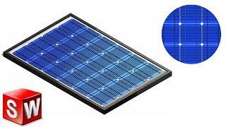 Solidworks Tutorial#36 | Design of Solar Photovoltaic Panel / Solar Panel.