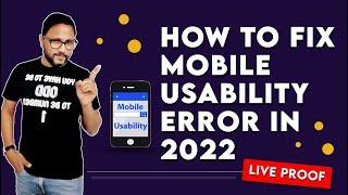 Live Proof: How to Fix Mobile Usability Error in 2022 | Text too small to read in Hindi |