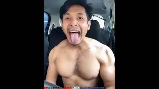 Ganteng Kekar Berotot Buka Baju Di Mobil | Hot Muscle Sixpack Handsome Men Flex In The Car