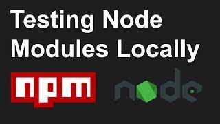 Test Node Modules Locally | npm pack and npm link #nodejs #npm #node