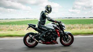 SUZUKI GSX S 750 2020 Black widow exhaust Fly by's / Wheelie / Revs