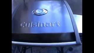 Grilling Burgers On A Cuisinart Portable Gas Grill CGG 200