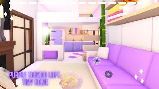 Purple Themed Loft Tiny House Speed Build (Roblox Adopt Me)