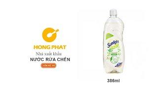 HỒNG PHÁT Nhà Xuất Khẩu: Nước Rửa Chén Sunlight Thiên Nhiên Muối Khoáng Và Lô Hội Chai 386ml