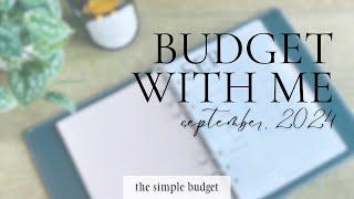 budget with me | september 2024 budget | zero based budget | how to budget