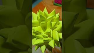 Yellow Lotus flower paper craft easy ideas #trendingshorts #craft #diy # trending song