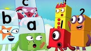 @Numberblocks  & @officialalphablocks  | Alert! Alphablocks and Numberblocks First Meet | Making Friends