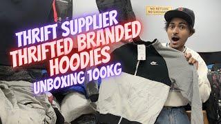 UNBOXING: 100kg branded hoodies | Nike, Adidas | thrift supplier in delhi | how to start thrift