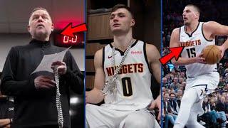 Denver Nuggets Locker Room Celebration After Nikola Jokic Makes Double-Double vs. Utah Jazz!