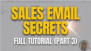 (Part 3) Watch Me Write E-Commerce Emails | Over The Shoulder E-Commerce Email Copywriting