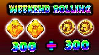 WEEKEND ROLLING | 300 COIN + 300 CRYSTAL |  CASTLE CLASH