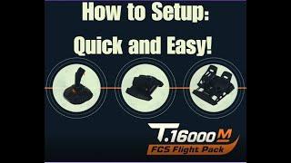 Install and Setup Thrustmaster 1600 FCS Flight Pack Tutorial (Plus DCS Setup)