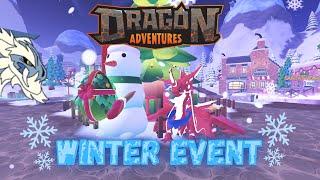 ️The Winter Wonderland has been released!!-Roblox Dragon Adventures Christmas Event