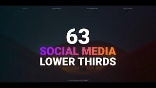 63 Social Media Lower Thirds Premiere Pro Templates