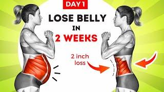 Burn Belly Fat & Lose Weight 30-Min Daily Standing Exercises | 2 Week Challenge : DAY 1