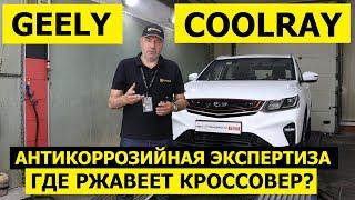 Всего 2.5 года Geely Coolray а уже есть рыжики! антикоррозийная экспертиза Krown