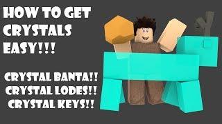 How to get crystals In Booga Booga!!! (Crystal Key, Crystal Bantae, Crystal Lodes Location)